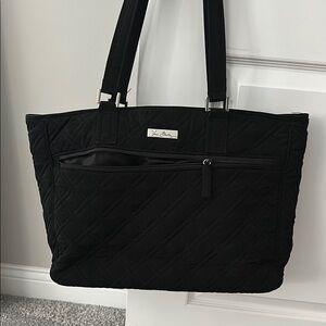 Vera Bradley Black Quilted Tote Bag